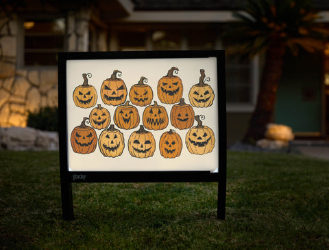 Jack O Lineup Pumpkin Halloween Yardsy Sign - Hero