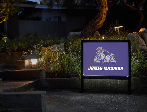 James Madison Duke Purple Yardsy Sign - Flat Feet