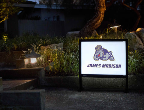 James Madison Duke White Yardsy Sign - Flat Feet