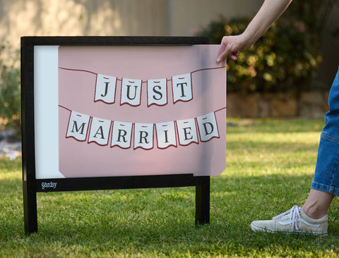 Just Married Yardsy Sign - Interchangeable