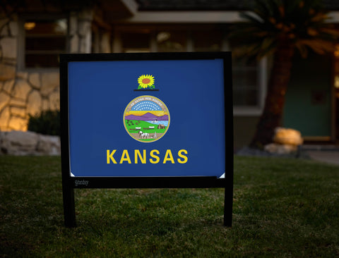 Kansas State Flag Yardsy Sign - Hero
