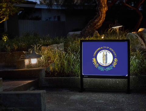 Kentucky State Flag Yardsy Sign - Flat Feet