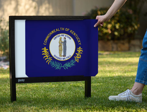 Kentucky State Flag Yardsy Sign - Interchangeable