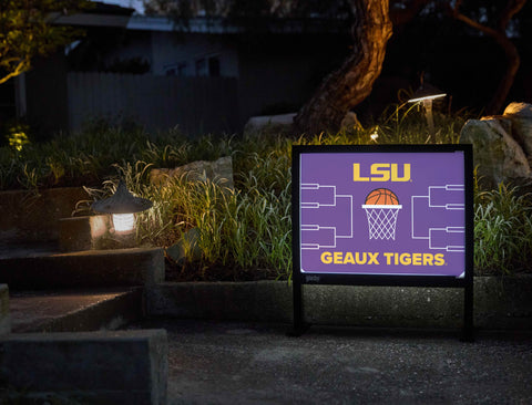 LSU Basketball Yardsy Sign - Flat Feet