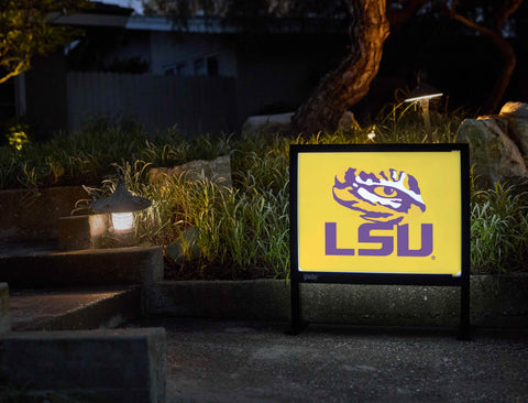 LSU Tiger Eye Yellow Yardsy Sign - Flat Feet
