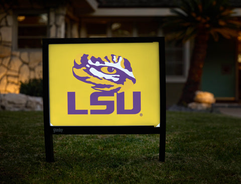 LSU Tiger Eye Yellow Yardsy Sign - Hero
