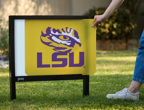 LSU Tiger Eye Yellow Yardsy Sign - Interchangeable