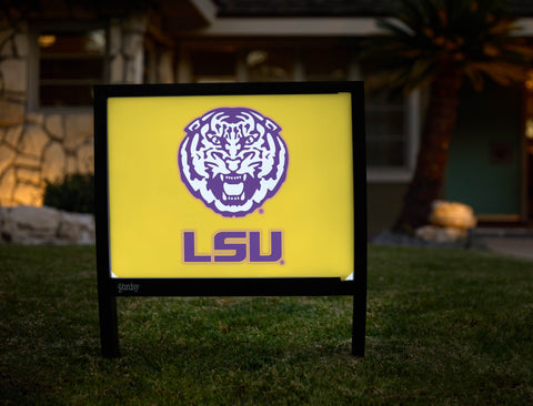 LSU Tiger Yellow Yardsy Sign - Hero