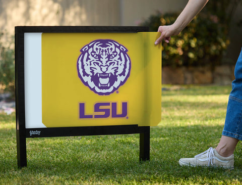 LSU Tiger Yellow Yardsy Sign - Interchangeable