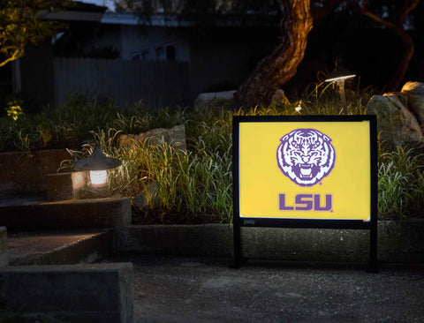 LSU Tiger Yellow Yardsy Sign - Flat Feet