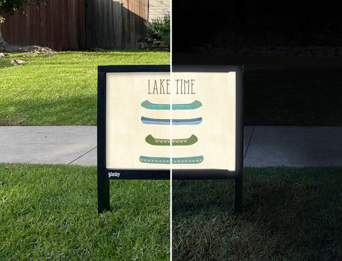 Lake House Inspired Yardsy Sign - Day Night