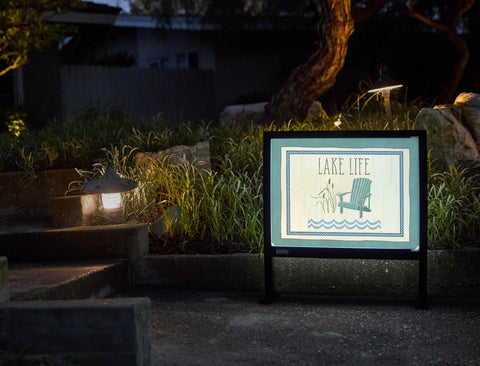 Lake Life Yardsy Sign - Flat Feet