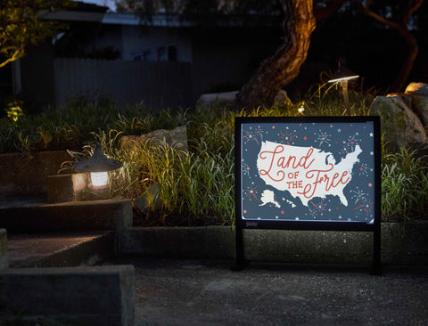 Land of the Free Yardsy Sign - Flat Feet