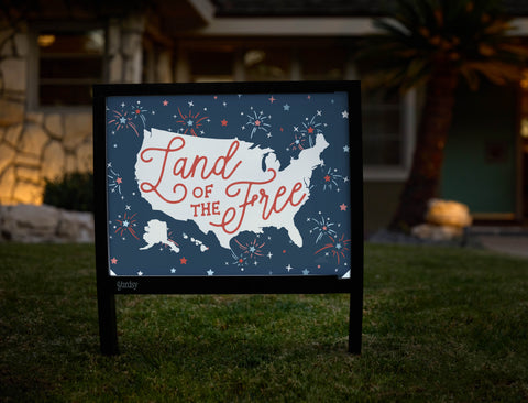 Land of the Free Yardsy Sign - Hero