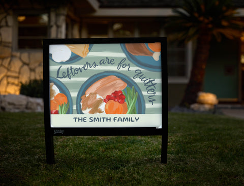 Leftovers Are For Quitters Custom Yardsy Sign - Hero