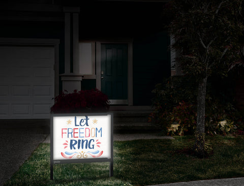 Let Freedom Ring Patriotic Yardsy Sign