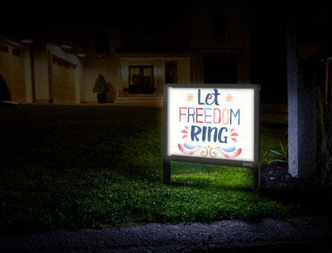 Let Freedom Ring Patriotic Yardsy Sign