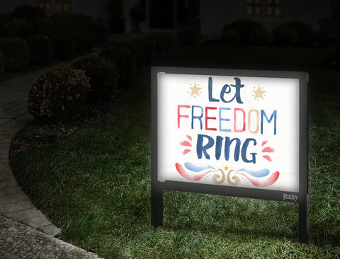 Let Freedom Ring Patriotic Yardsy Sign