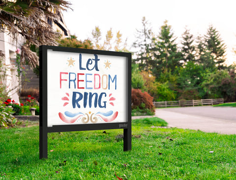 Let Freedom Ring Patriotic Yardsy Sign