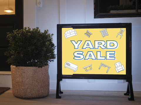 Line Art Yard Sale Yardsy Sign
