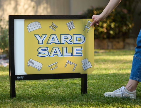Line Art Yard Sale Yardsy Sign - Interchangeable