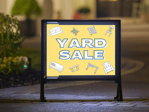 Line Art Yard Sale Yardsy Sign