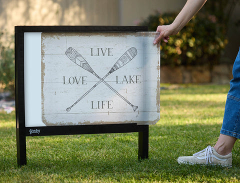 Live Love Lake Life Yardsy Sign - Interchangeable