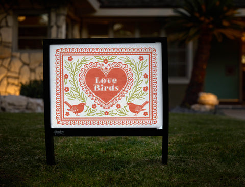 Love Birds Yardsy Sign - Hero