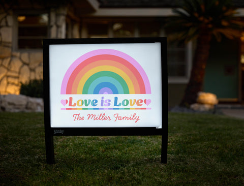 Love is Love Custom Yardsy Sign - Hero