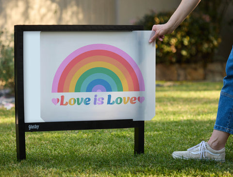 Love Is Love Yardsy Sign - Interchangeable