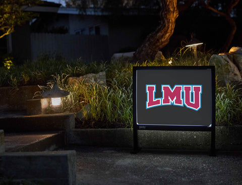 LMU Athletics Mark Black Yardsy Sign - Flat Feet