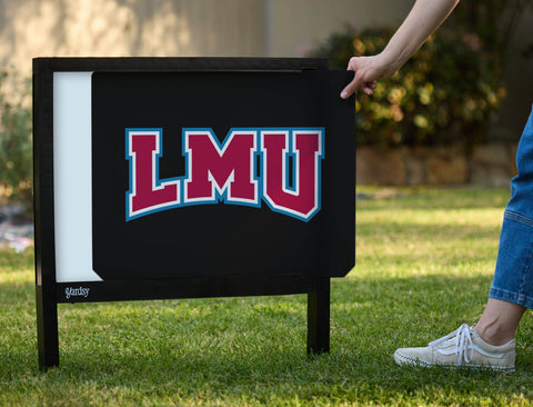 LMU Athletics Mark Black Yardsy Sign - Interchangeable