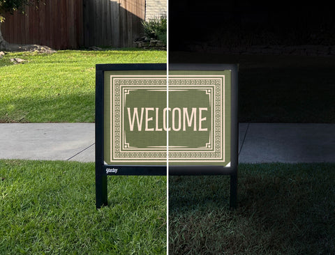 Luxe Welcome Yardsy Sign