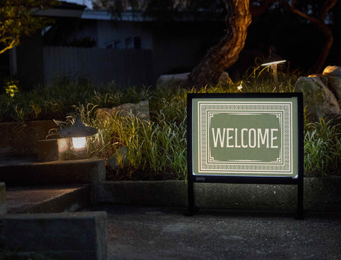 Luxe Welcome Yardsy Sign