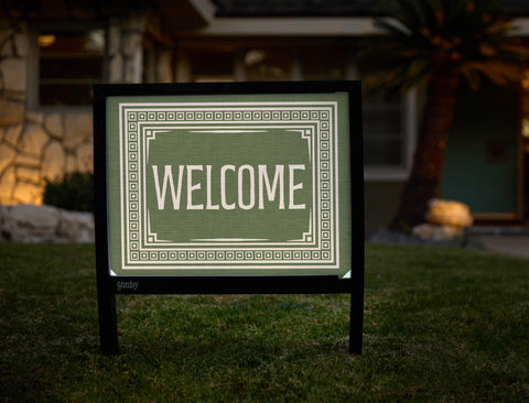 Luxe Welcome Yardsy Sign