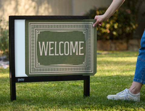 Luxe Welcome Yardsy Sign