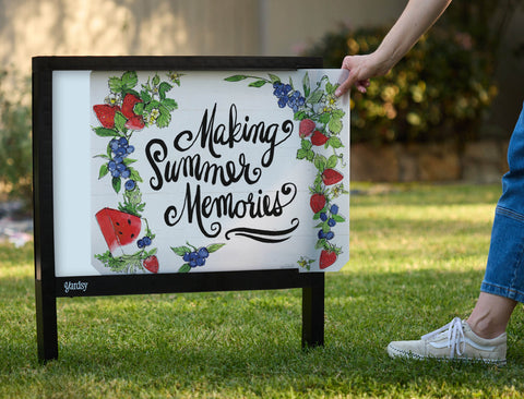 Making Summer Memories Garden Yardsy Sign - Interchangeable