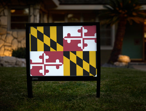 Maryland State Flag Yardsy Sign - Hero