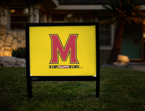 Maryland M Mark Yellow Yardsy Sign - Hero