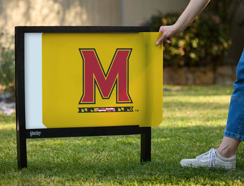 Maryland M Mark Yellow Yardsy Sign - Interchangeable