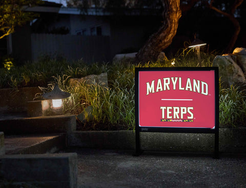 Maryland Terps Red Yardsy Sign - Flat Feet