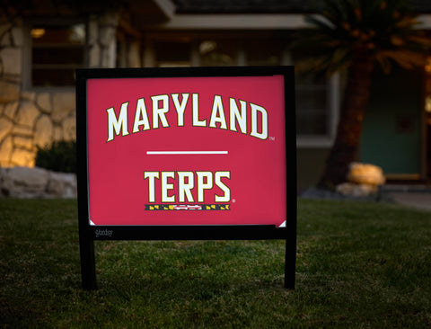 Maryland Terps Red Yardsy Sign - Hero