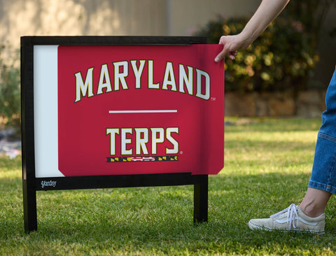 Maryland Terps Red Yardsy Sign - Interchangeable
