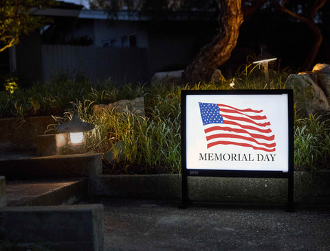 American Flag Yardsy Sign - Flat Feet