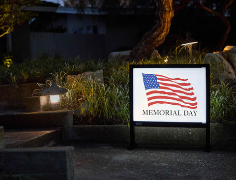 American Flag Yardsy Sign