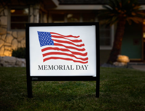 American Flag Yardsy Sign - Hero