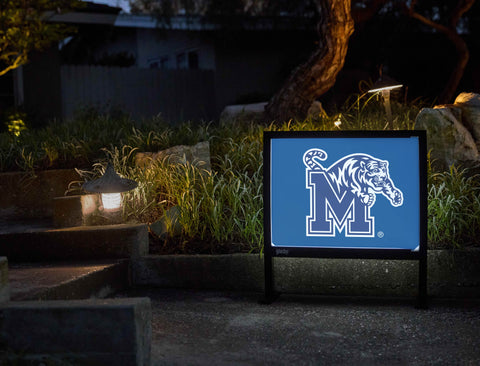 Memphis M Tiger Blue Yardsy Sign - Flat Feet