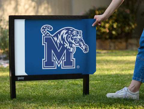Memphis M Tiger Blue Yardsy Sign - Interchangeable