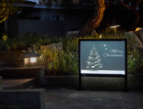 Merry Christmas Lonely Tree Yardsy Sign - Flat Feet