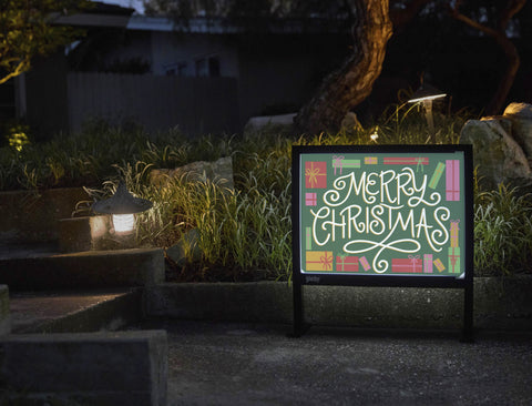 Merry Christmas Yardsy Sign - Flat Feet